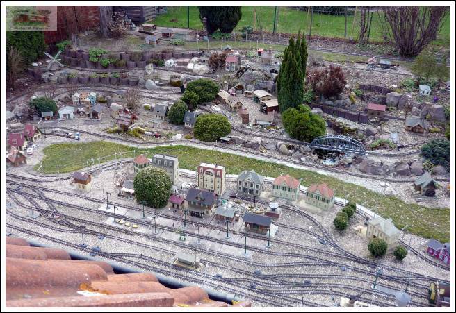 Gartenbahnanlage in Bumblebee-Valley (Hummeltal) am 02. April 2010